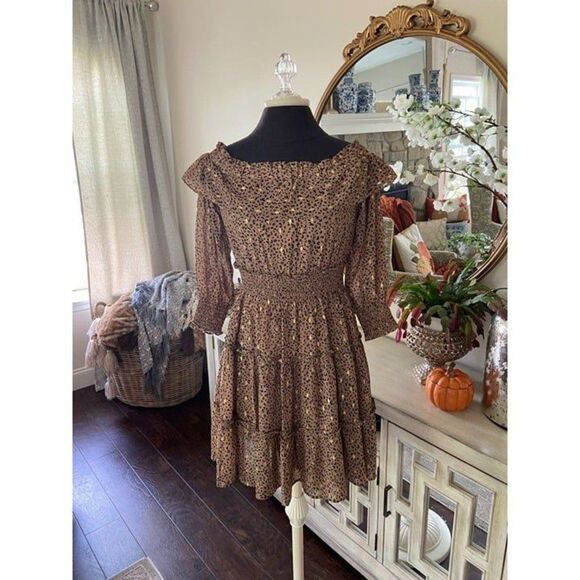 THML Animal Print Cocktail Dress (SMALL) NWOT - Picture 2 of 4